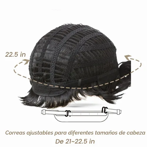 Vista 7 de Pelucas cortas Pixie para mujeres negras, corte Pixie negro natural corto rizado