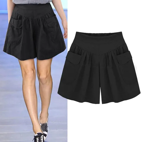 Vista 2 de Pantalones cortos para correr para mujer, pantalones cortos deportivos para golf, senderismo, verano, playa, pantalones cortos ligeros con bolsillos