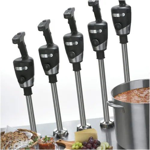 Vista 6 de Waring Commercial Big Stix batidora de inmersión con eje desmontable, Negro/Plateado
