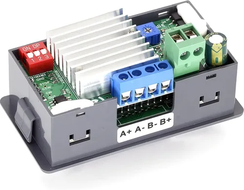 Vista 5 de TKXEC Controlador de controlador de motor paso a paso DC 5-30V 4A Placa integrada Módulo de control de ángulo de velocidad de pulso adelante/reverso