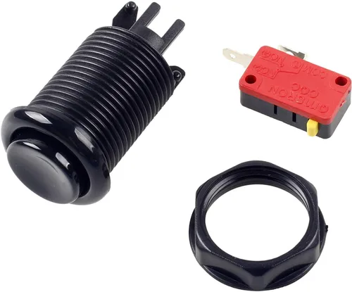 Vista 4 de 7X Arcade Botones 1.181 in Tipo Happ Interruptor de botones estándar con botones de 7.9 in Cable para Arcade Joystick Arcade1up consola