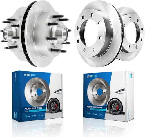 Vista 455 de Detroit Axle - Rotores de freno delantero para 04-13 Mazda 3 Rotores de frenos de disco 06-15 Mazda 5 Reemplazo: Rotor regular delantero de 11.81