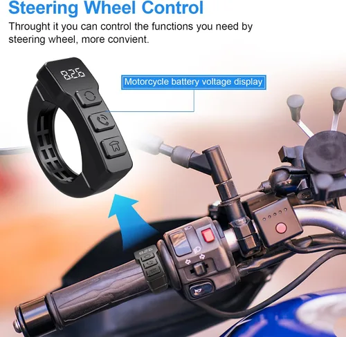 Vista 10 de LBW Cámara de tablero DVR de alta calidad: Carplay inalámbrico para motocicleta y Android Auto, TPMS, 1080P HD Dash Cam frontal y trasera, pantalla