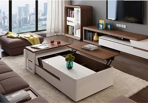 Vista 6 de Patas rectangulares elevadas de 2.0 in, bloque de madera maciza, patas de sofá, patas de muebles, patas de mesa de café, patas de cama, patas