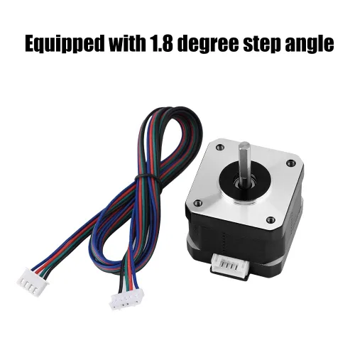 Vista 5 de Motor paso a paso 42BYGH34, bipolar 4- 12V 1.3A 0.30Nm motor paso a paso con cable conector, ángulo de paso de 1.8 grados, motor paso a paso