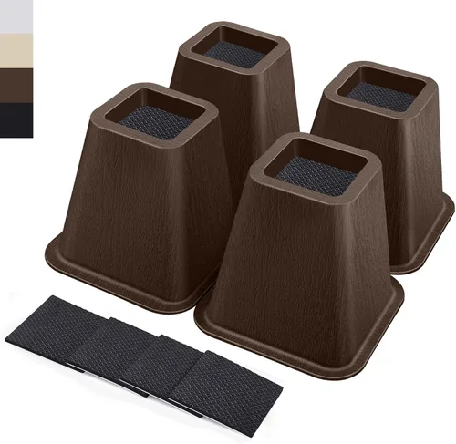 Vista 23 de ANNKUT Elevadores de cama resistentes de 6 pulgadas, elevadores de muebles para escritorio, silla, mesa o sofá, elevadores de sofá, soporta hasta