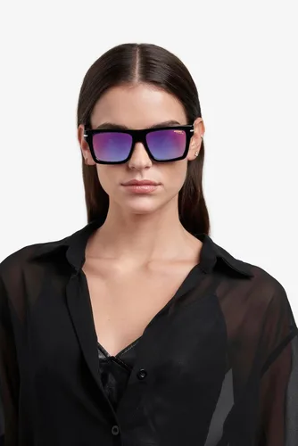 Vista 9 de Carrera Gafas de sol unisex Negro/Azul Sombreado Rojo