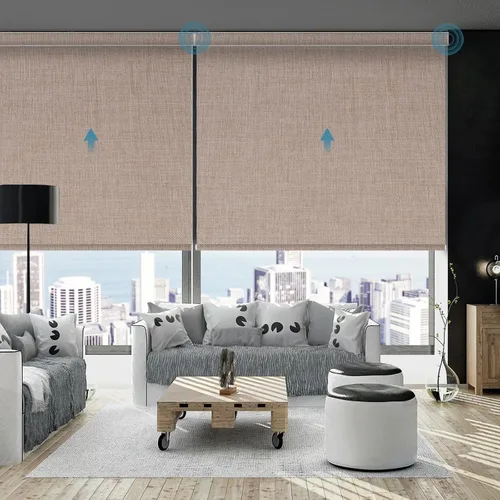Vista 15 de Persiana Motorizada, Compatible con Homekit Thread-Enabled, Persianas Inteligentes 100% Opacas con Control Remoto, Persiana Enrollable Eléctrica