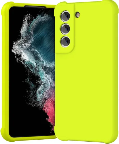 Vista 7 de KIOMY Funda transparente para Samsung Galaxy S21 FE 5G a prueba de golpes, carcasa rígida + parachoques de TPU flexible, 3 capas en 1 con 2 paquetes