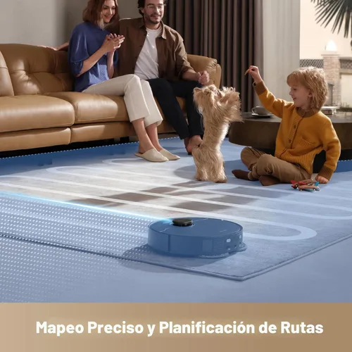 Vista 7 de DREAME L40s Ultra CE Robot Aspirador y Trapeador Combo con muelle de autovaciado, succión de 13,000 Pa, fregona autolimpiante y elevación