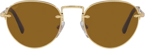 Vista 2 de Persol PO2491S - Gafas de sol redondas, PlateadoAzul claro
