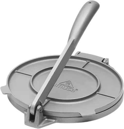 Vista 10 de IMUSA USA Prensa de tortilla de aluminio de 8 pulgadas, color naranja