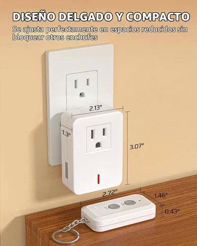 Vista 5 de DEWENWILS Toma Interior con Control Remoto, Interruptor Inalámbrico ON/OFF