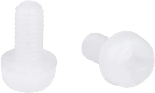 Vista 13 de uxcell M6x30mm Roscado Nylon Phillips Cruz Pan Cabeza Tornillos Tornillos de Máquina Blanco 50