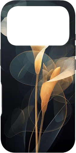 Vista 30 de Elegant Minimalist Calla Lily Abstract Dots Lines Background Case for iPhone 16