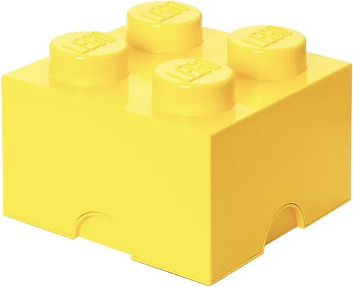 Vista 9 de LEGO Ladrillo de Almacenamiento 4 – botones Naranja – Caja de Almacenamiento de Plástico Apilable con Tapa para Niños y Adultos, Organizador