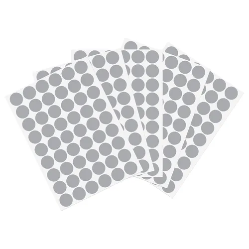 Vista 32 de uxcell 1 Hoja/140 Piezas de Pegatinas para Cubrir Agujeros de Tornillo, 12 mm de Diámetro, PVC Autoadhesivas, Tapas a Prueba de Polvo para Muebles