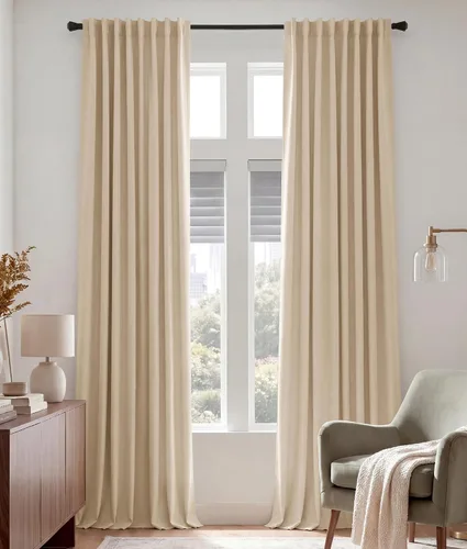 Vista 44 de PONY DANCE Cortinas cortas con aislamiento térmico para ventana pequeña, para guardería, baño, cocina, lavandería, caravana, sótano, 29 pulgadas