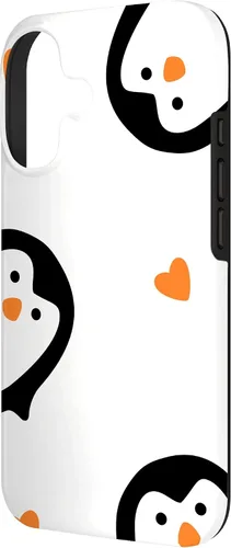 Vista 2 de Cute Penguins Hearts Phone Case for iPhone 17