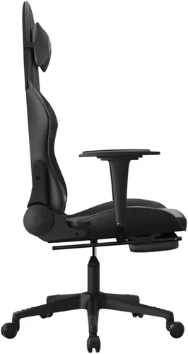 Vista 5 de Silla de juegos con reposapiés, sillas de juegos para adultos, silla de juegos de anime, silla de oficina con reposapiés, silla de juegos, sala