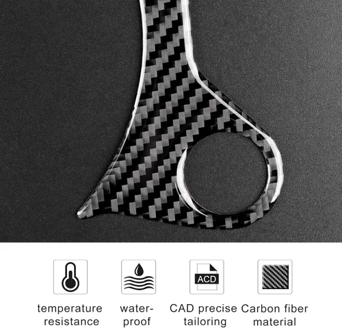 Vista 7 de Adhesivo de fibra de carbono compatible con accesorios Nissan, marco de cambio de caja de cambios de automóvil para Nissan 370Z Z34 2009-UP