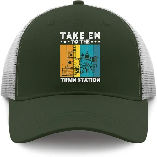 Vista 9 de devor Baseball Cap Take Him to The Train Station Dad Hats, Funny Dad Hat for Men