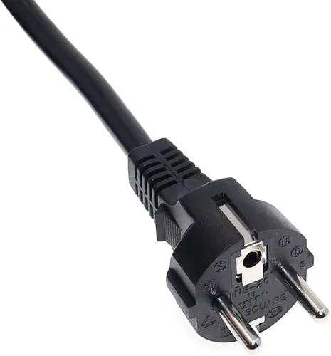 Vista 4 de Toptekits Cable de alimentación europeo Schuko a C13, CEE7/7 Euro recto Schuko a IEC C13 de repuesto de cable de alimentación de computadora
