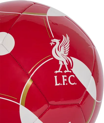 Vista 4 de adidas Balón de fútbol unisex del Liverpool FC Home Club para adultos, rojo fresa/blanco/dorado intenso, 5