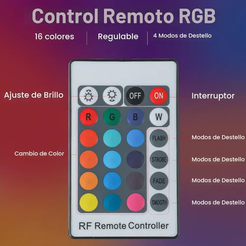 Vista 5 de Luz de Pared LED RGB, Aplique de Pared con Batería de 6000mAh, 16 Colores, Recargable, Control Remoto, Regulable, Magnética, Luz de Pared RGB-1