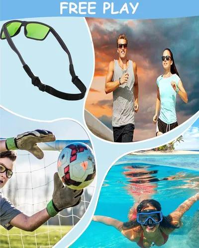 Vista 4 de Correa de lentes para niños y niñas (6.5 a 10 pulgadas), correas de silicona para lentes para mujeres y hombres, correa para lentes para niños