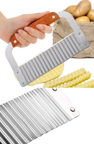 Vista 8 de Voulosimi - Moldes para tartas de madera con cortador ondulado y corte recto