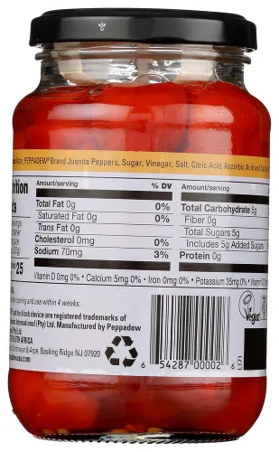 Vista 2 de Peppadew Piquant Mild - Gomosos Pimientos Dulces y Picantes 400g - Paquete de 2