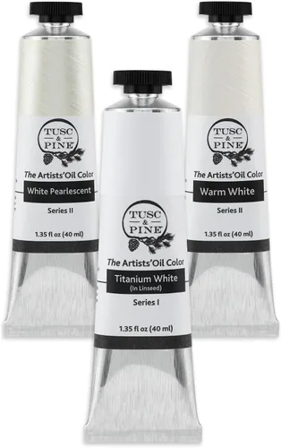 Vista 19 de Tusc & Pine Pintura al Óleo para Artistas - Juego de 40 ml de 3 - Colores Azules Surtidos - Sin Amarilleo, Consistencia Rica y Cremosa, Máxima Carga