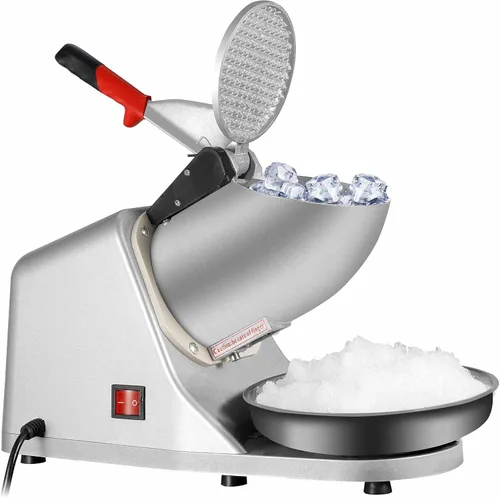 Vista 2 de SUPER DEAL Máquina de afeitar de hielo eléctrica de 300 W mejorada Máquina de afeitar de hielo Trituradora de hielo Máquina de cono de nieve 200