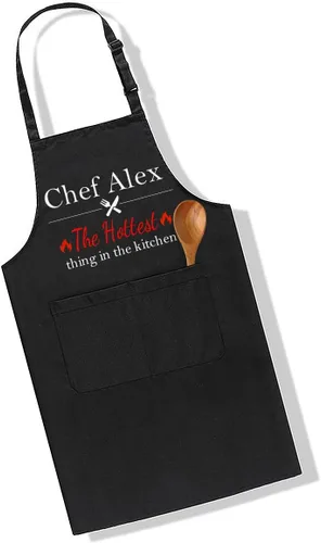 Vista 10 de Delantales de chef personalizados, delantal de cocina personalizado con nombre de foto, logotipo, 2 bolsillos, regalo de cocina para hornear