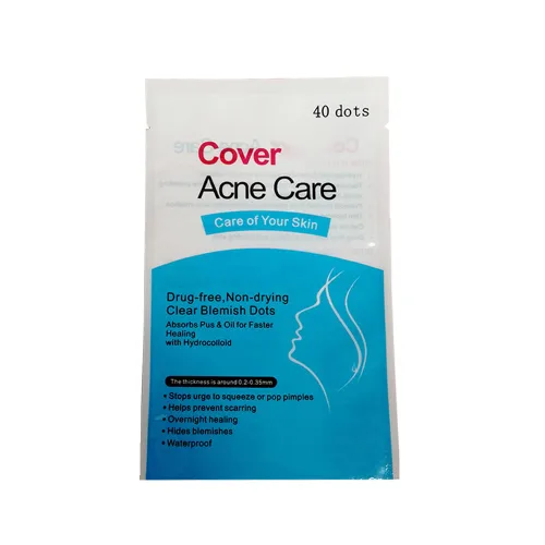 Vista 2 de Parche hidrocoloide para acné para cara, parche de acné, puntos de acné, calcomanías transparentes para el acné