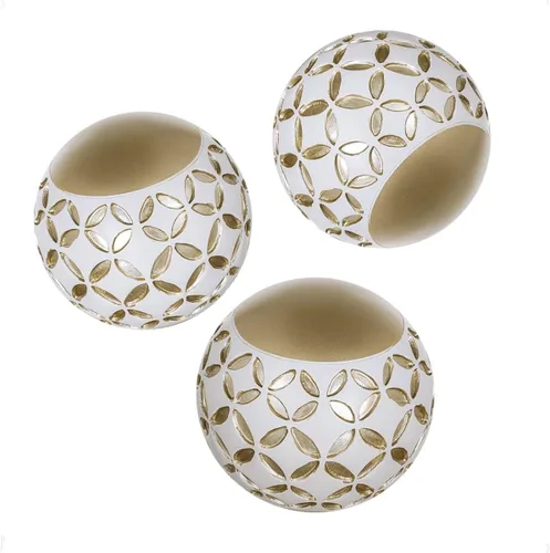 Vista 8 de Creative Scents Schonwerk - Orbes decorativos de nogal marrón para cuencos y rellenos de jarrones (juego de 3) bolas de resina para sala, comedor