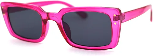 Vista 2 de Gafas de sol hipster de sombra rectangular para mujer