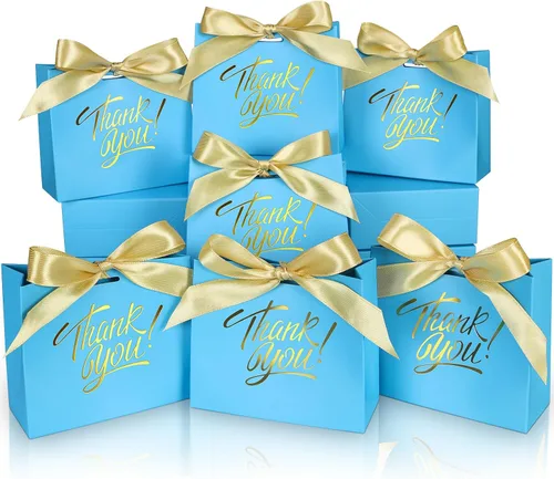 Vista 7 de Paquete de 60 bolsas pequeñas de regalo de agradecimiento, bolsas Marrón