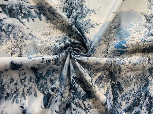 Vista 5 de Loccor - Tapiz de invierno, tapiz de montaña de invierno, escena de pinos blancos, colgante de pared, paisaje natural, tapices, arte de pared