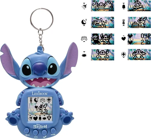 Vista 2 de Lexibook, Disney Stitch, My Best-e, Portable Games Console, Interactive and Educational Companion for Children, 8 Game Categories, Coloured Screen