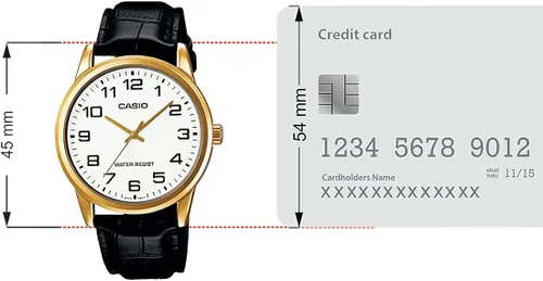 Vista 5 de Casio - Reloj de cuarzo japonés con correa de piel color negro 22 modelo EAW-MTP-V001GL-7B