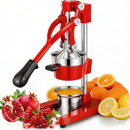 Vista 15 de Prensa Manual de Mano de Hierro Fundido Comercial de Servicio Pesado Naranja Cítricos Limón Lima Toronja Granada Exprimidor de Jugo de Fruta
