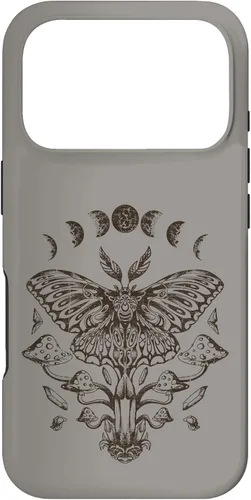 Vista 30 de Fairy Grunge Fairycore Aesthetic Goth Luna Moth Mushroom Case for iPhone 17