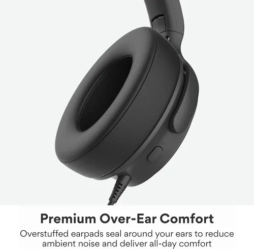 Vista 4 de MEE audio Halo Over-Ear - Auriculares USB-C con micrófono y ambiente LED Negro