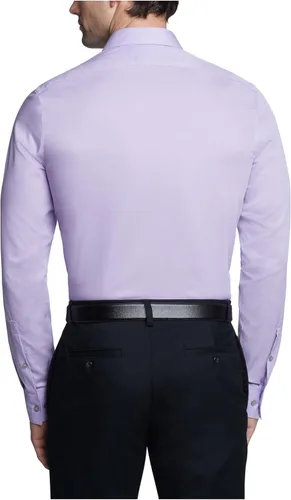 Vista 2 de Calvin Klein Men's Slim Fit Non Iron Solid Dress Shirt - Tienda Exclusive