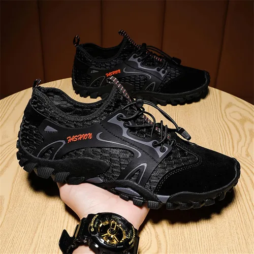 Vista 3 de Cmadolrs Zapatos de senderismo transpirables para hombre, zapatos deportivos de moda, zapatos de correr para hombre