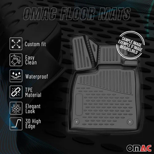 Vista 2 de OMAC Alfombrillas de piso para Mazda 5 2012-2015, alfombrillas de automóvil para todo tipo de clima, 3D, ajuste personalizado, tapete de goma