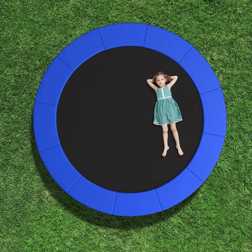Vista 8 de Giantex Trampoline Pad, 8ft 10ft 12ft 14ft 15ft 16ft Trampoline Replacement Safety Pad, No Holes for Pole, Waterproof Trampoline Accessories Spring