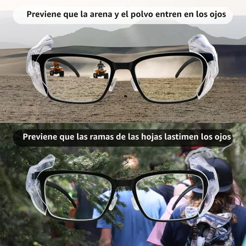 Vista 3 de 2/4/6/10 pares de protectores laterales para gafas, protectores laterales para gafas graduadas